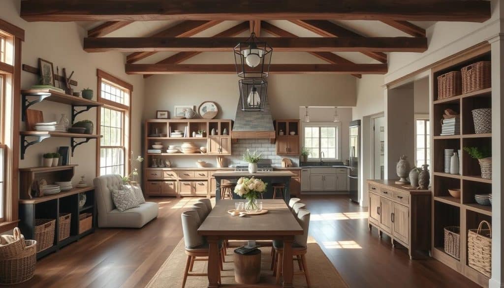 Open-Concept Storage Ideas for Farmhouse Interiors Open-Concept Storage Ideas for Farmhouse Interiors